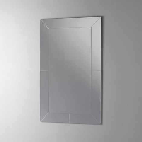 Wandspiegel fürs Badezimmer mit Glasgravur 90x70 Display