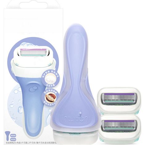 Compatibile con le ricariche per rasoio da donna Schick con latte di cocco e olio di mandorle, confezione da 2 (1 confezione) (1/5)