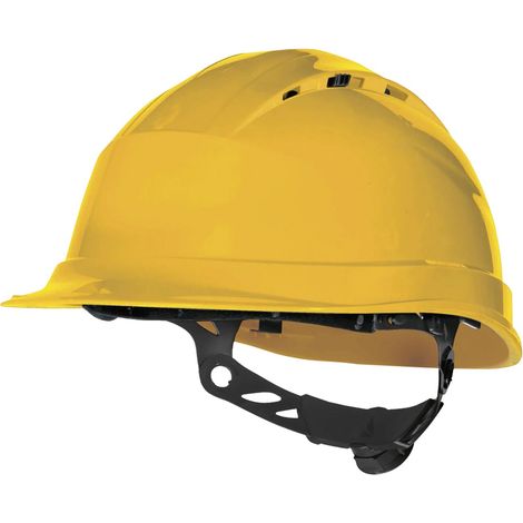 Delta Plus Industrieschutzhelm Quartz UP IV, EN 397, gelb, belüftet, einstellbar, 1 Stück (1/2)