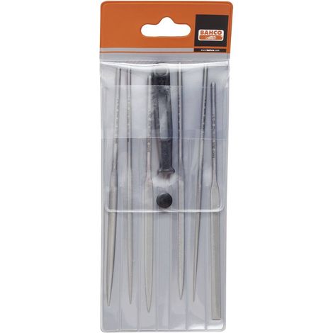 Bahco 2-470-14-4-0 Assortimento di lime ad ago 6 pz. 140 mm in astuccio in plastica 1 pz. (1/3)