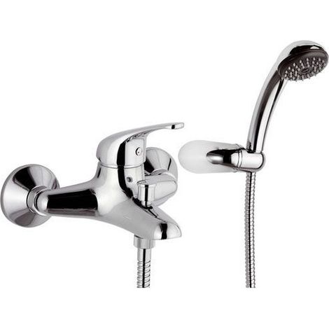 Epic 2 gruppo vasca monocomando con doccetta ottone cromato (1/2)