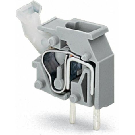 [NEUWERTIG] B-Ware Wago Federkraftklemmblock Klemmenblock Leiterplatte 255 401 Grau 1 Pol 500 Stück
