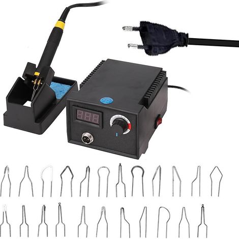 Multifunktionales digitales elektrisches Kalebassen-Holzpyrographiegerät mit Zeiger und 23 Heizelementen (1/5)