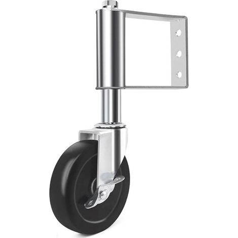 Roulette de portail robuste, 4 roulettes rétractables, roues à ressort pour portail de jardin en bois et clôture de jardin