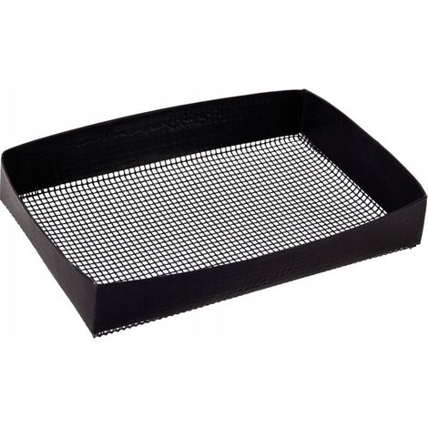 Bandeja para asar, cesta de fibra de vidrio, negra, 18x28cm, 1 unidad.