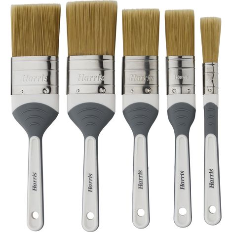 Lot de 5 pinceaux pour Vernis et Teinture 1,3 cm 2,5 cm 3,8 cm 5,1 cm (1/4)