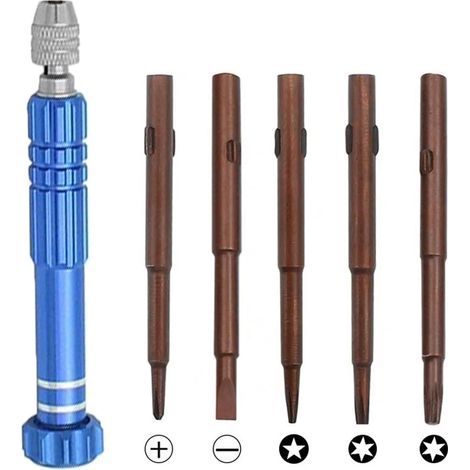 Kit de tournevis 5 en 1 Outil de précision essentiel pour petits appareils électroniques et réparations optiques (1/4)