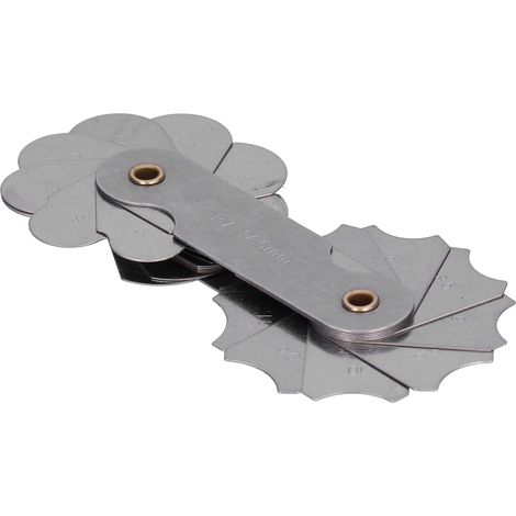 Jauge de filetage universelle en acier inoxydable, mesure métrique et impériale, outil de contrôle de pas de vis R7-14.5MM (1/5)