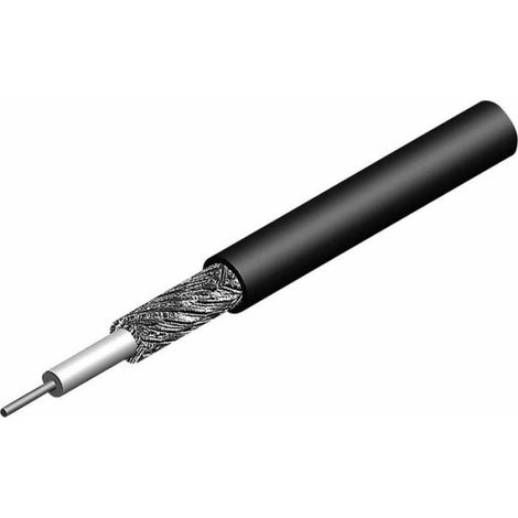 Cable Coaxial RG178 - 50 Ohm - Conducteur Interne 0,3 mm - Blindage Tresse - Marron - Vendu au Mètre