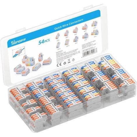 Connecteur de connexion Sonoff d12 32 A 250 V 54 pièces