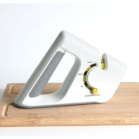 Aiguiseur de couteaux manuel multi-niveaux, aiguiseur pour couteaux et ciseaux de cuisine (1/5)