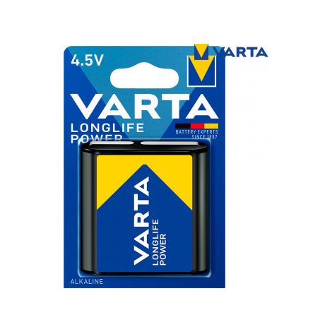 Pila alkalina longlife power 3lr12 - 4,5 v (blister 1 unid.) 62 x 22 x 67 mm