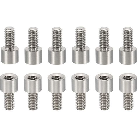 50Pcs M3 Entretoises, 4+6mm Entretoise Filetée M3 en Acier Inoxydable Kit de Vis 3mm ID 5mm OD Adaptateurs de Filetage Métrique Mâle Femelle (1/5)