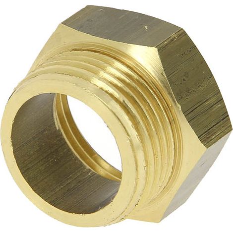 Anquier – Raccord laiton égal mâle femelle 1' – Filetage plomberie 26x34 – Norme A.C.S. NF EN 12164 – Pour installations sanitaires (1/6)