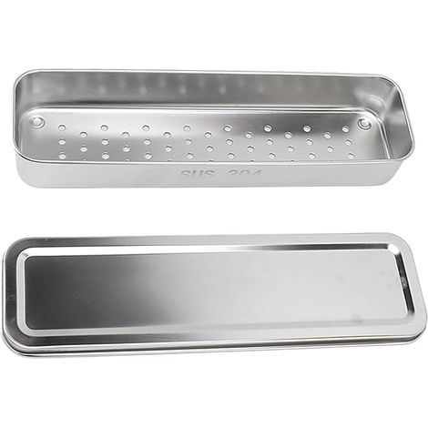 Porte-couverts en acier inoxydable, tiroir de cuisine pour baguettes, cuillère, fourchette et couvercle, couleur naturelle (1/5)