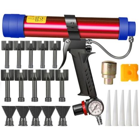 Machine à calfeutrer pneumatique réglable pour adhésif sur verre, applicateur de mastic dur de 310 ml (1/5)
