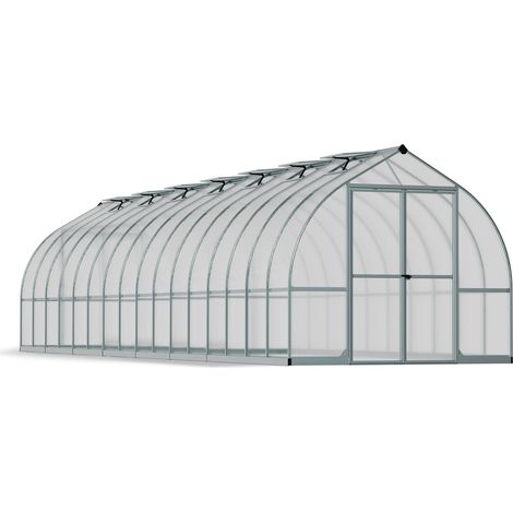 Palram - Canopia – Serre de jardin polycarbonate 6m² – Double parois 6mm – Structure aluminium – Résistante au vent et à la neige – Double porte battante (1/5)