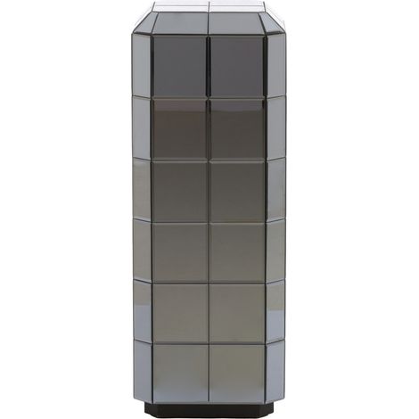 Light & Living columna LUCIANO de vidrio humo – 30x30x80 cm (1/3)
