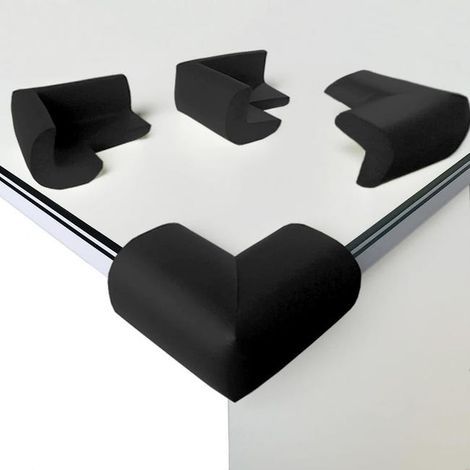 set of 4 table corner protectors, made of soft foam, with right-angle shock-absorbing corner protectors. (1/5)