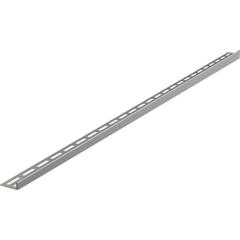 Perfil de suelo de acero inoxidable con pendiente a la izquierda, AISI 304, 1000 x 36 x 27,5 mm, mate. (1/2)