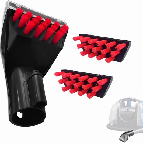 Pièces de rechange pour brosses anti-taches résistantes pour nettoyeurs de tapis portables Bissell séries 1400B, 1400W et 2290A. (1/5)