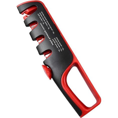 Affûteur de couteaux 4 en 1 avec angle réglable, outil d'affûtage professionnel pour couteaux et ciseaux de cuisine (1/5)