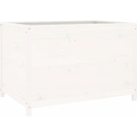 Maison Exclusive - Hochbeet Weiß 119,5x82,5x78 cm Massivholz Kief