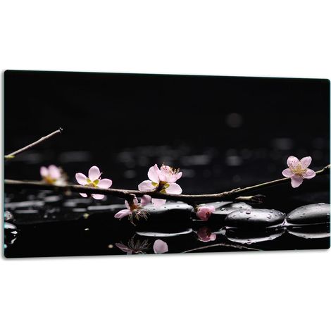 Schneidebrett aus Glas, 52x30 cm, Blumen (1/5)