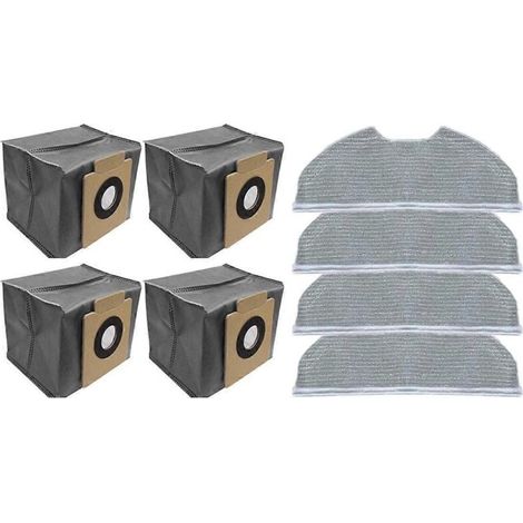 Pièces de rechange et accessoires pour aspirateur robot Clean X8 Pro : chiffon de nettoyage et sac à poussière (1/5)