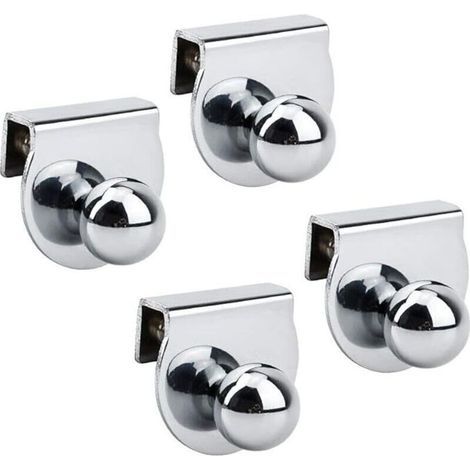 Set mit 4 Glastürgriffen, kein Bohren erforderlich, für Vitrinen, Möbel, Glasschränke (1/4)