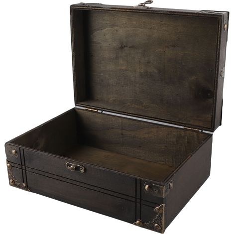Vintage-Aufbewahrungsbox aus Holz, exquisite Verarbeitung, multifunktionale Schmuckschatulle für den Schreibtisch, Stil 1 (1/5)