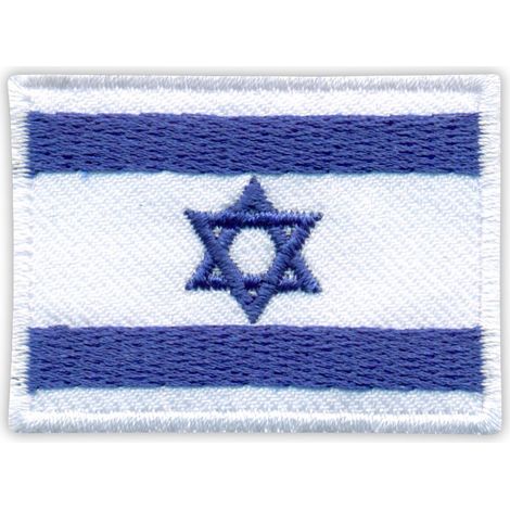 Aufnäher mit der Flagge Israels – zum Aufbügeln/Heißsiegeln – gestickter Aufnäher/Abzeichen/Emblem