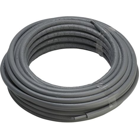 Viega Raxofix Mehrschichtverbundrohr 5302.6 mit 6mm Dämmung, d. 20x2,8mm, Länge 50m, Kunststoff, Grau (1/3)