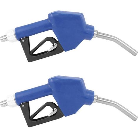 Lot de 2 pistolets DEF/AdBlue automatiques en acier inoxydable 3/4" NPT avec pompe de transfert DEF pivotante, pistolet à carburant pour voiture (1/5)