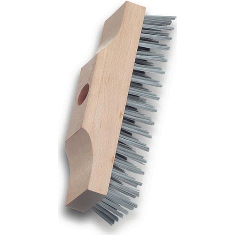 Lessmann Schrubber ohne Stiel Breite 6 cm / Länge 22 cm, Stahldraht glatt