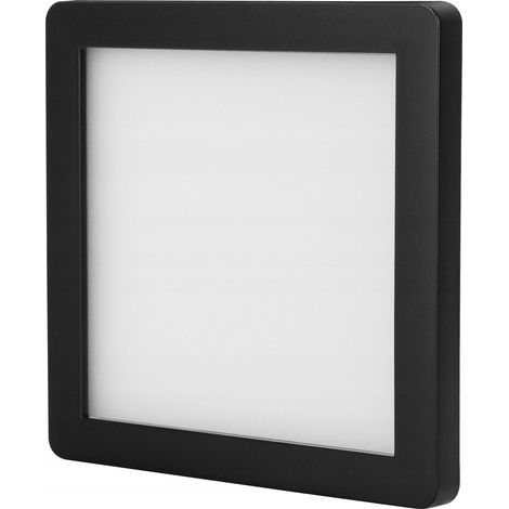 Lámpara LED de superficie para debajo de armarios, color negro, 3W, 4000K, 180 lm, 12V, SLL04 (1/4)