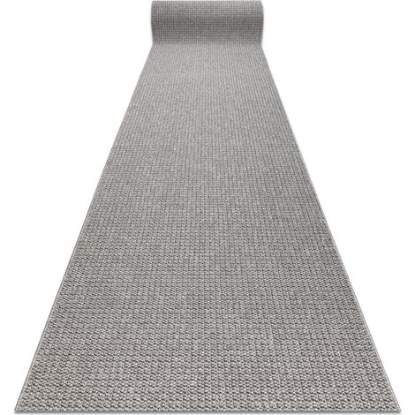 Läufer CASABLANCA LOOP Hellgrau, Schleife weich 100cm grey 100x100 cm
