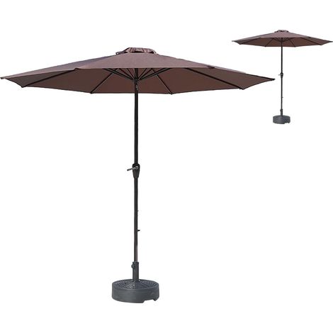 Parasol de terrasse, table, parasol de marché pour jardin, terrasse, piscine, plage et café (1/5)