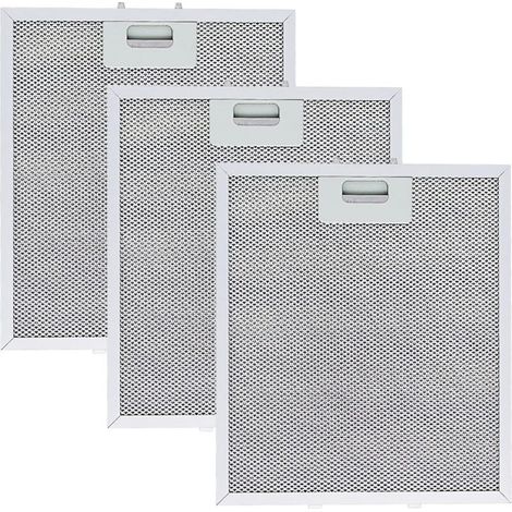 3 pièces Filtre à Graisse Métallique pour Hotte Aspirante 305 x 267mm ,filtres pour hotte aspirante de cuisine,Filtre en Maille Accessoire Hotte Aspirante pour Hottes de Cuisine (1/5)