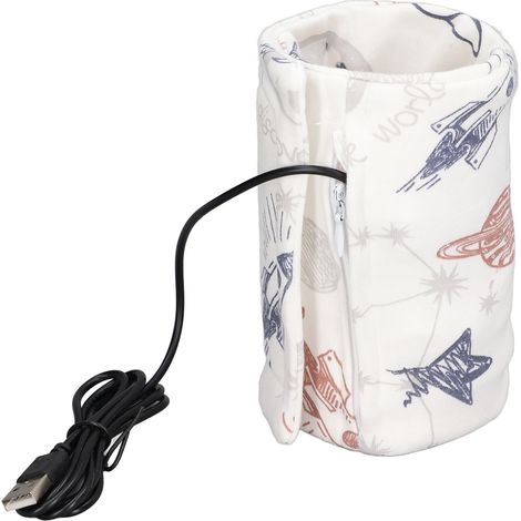 Chauffe-biberon portable USB 03 pour voiture et voyage, léger et compact, garde-au-chaud pour lait et boissons. (1/5)