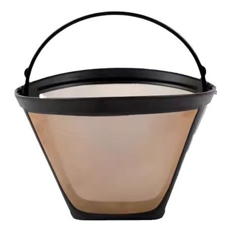 Permanenter Kaffeefilter, Edelstahl/PP, Abmessungen: 12 x 6 x 8 cm, schwarz/transparent
