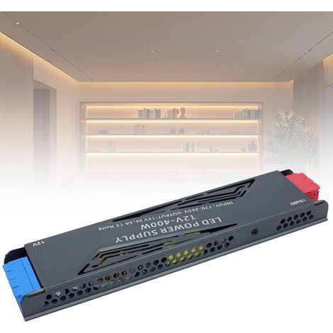 LED Transformateur 220V 12V 400W 33,3A Alimentation LED Driver 12V 400W Ultra Fin LEDs Transfo Alimentation à Découpage Convertisseur De Tension AC à DC Pour Ruban LEDs Intérieur (1/5)