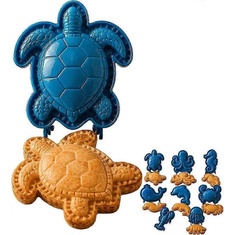 Mini moules à tarte artisanaux en forme d'animaux marins, emporte-pièces en plastique réutilisables pour couper, garnir, façonner et sceller la pâte un accessoire de pâtisserie maison motif crabe. (1/5)