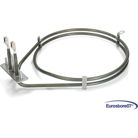 Resistenza forno 2000w 230v fagor 77x2277  . ø190mm. Staffa: 70x22mm. I (1/4)