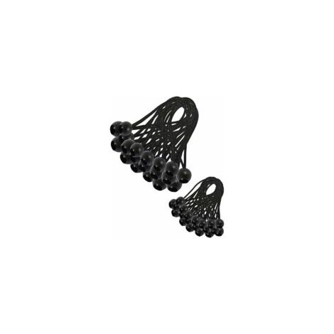30 pezzi di corda elastica, corda elastica per telone, corda elastica per tettoia, telone, campeggio, tenda, imbracatura di estensione per tenda (200 mm) - Crezuo