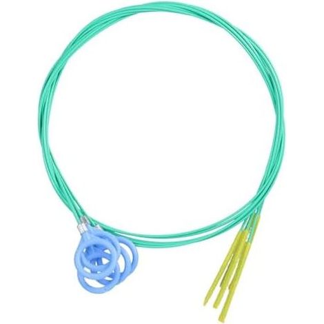 Rohrreinigungsspirale, Sanitärinstallation – 5-teiliges Set mit 130 cm langer, robuster POM-Stange, Nylonkopf, Antirutschring, zur Haarentfernung, vielseitig einsetzbar, 3 Biegungen, Hellgrün (1/5)