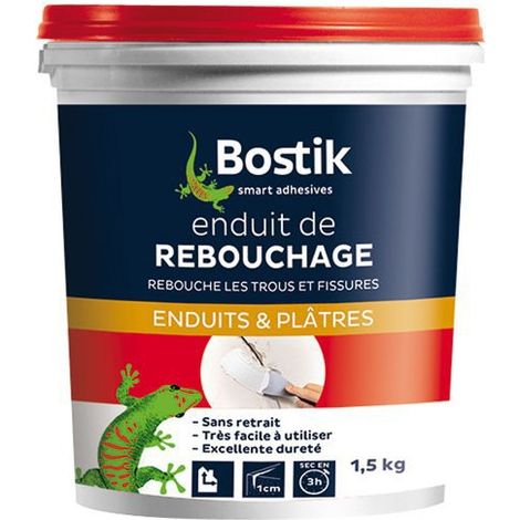 Enduit rebouchage pâte Bostik Conditionnement: 1,5KG