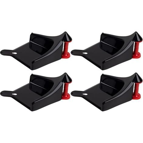 Guide de Tuyau de Voiture 4 Pièces, Rouleau de Tuyau de Pneu pour Le Lavage de Voiture, Guide de Tuyau de Pneu, Outil de Lavage en Plastique de Pneus de Voiture-Noir Facile à Utilise (1/5)