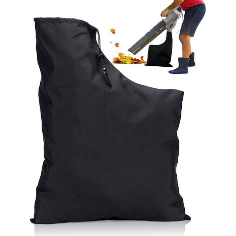 1 pièce Sacs d'aspirateur universels de rechange pour souffleur de feuilles, jardin, pelouse, cour, déchiqueteuse(Noir) (1/5)