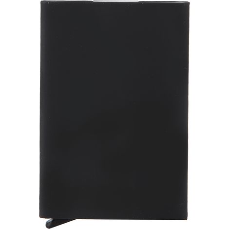 Porte-cartes en alliage d'aluminium mat noir avec protection RFID, étui à cartes de crédit antivol (1/5)